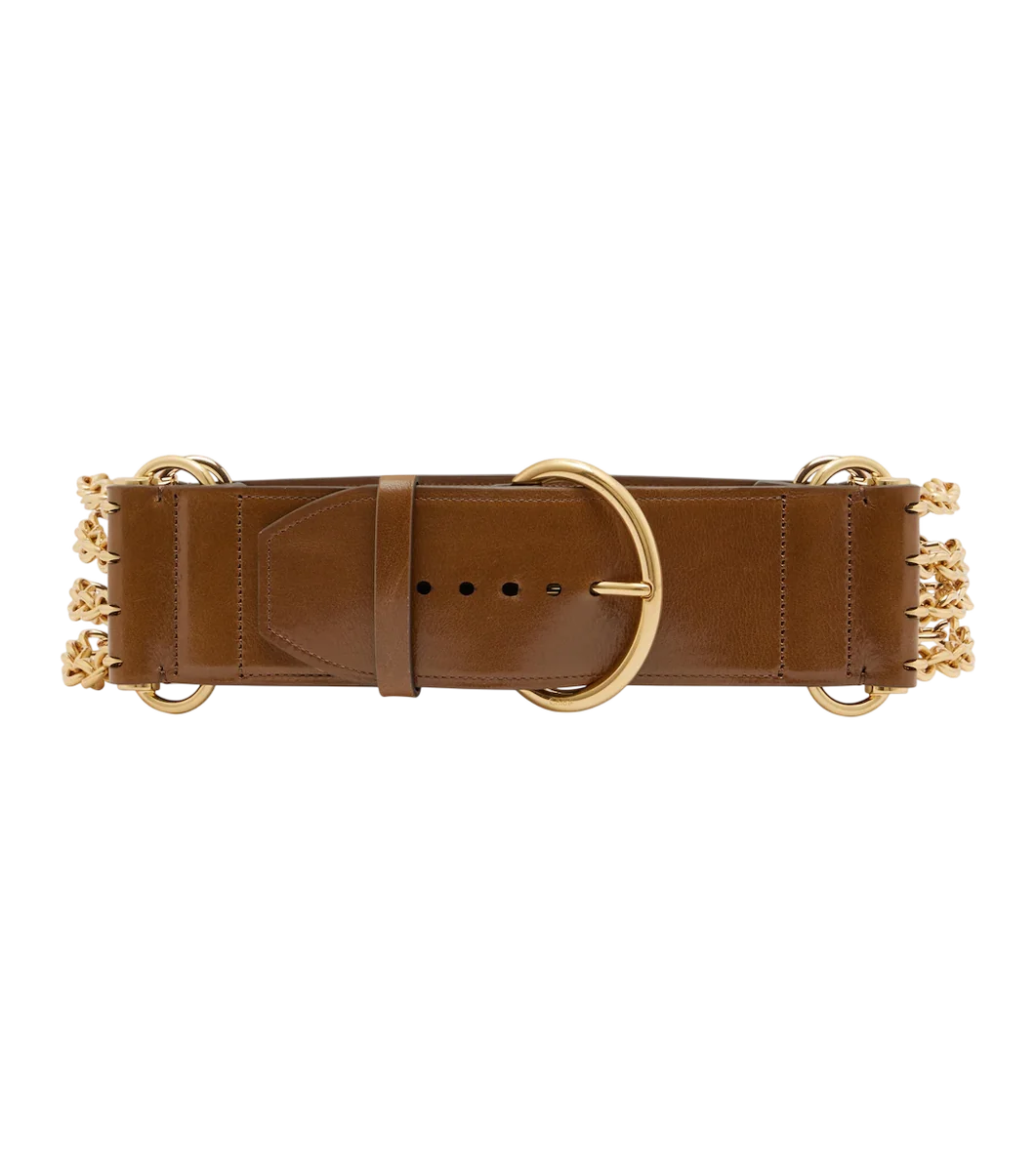 Chloé Camera Chain Leather Belt