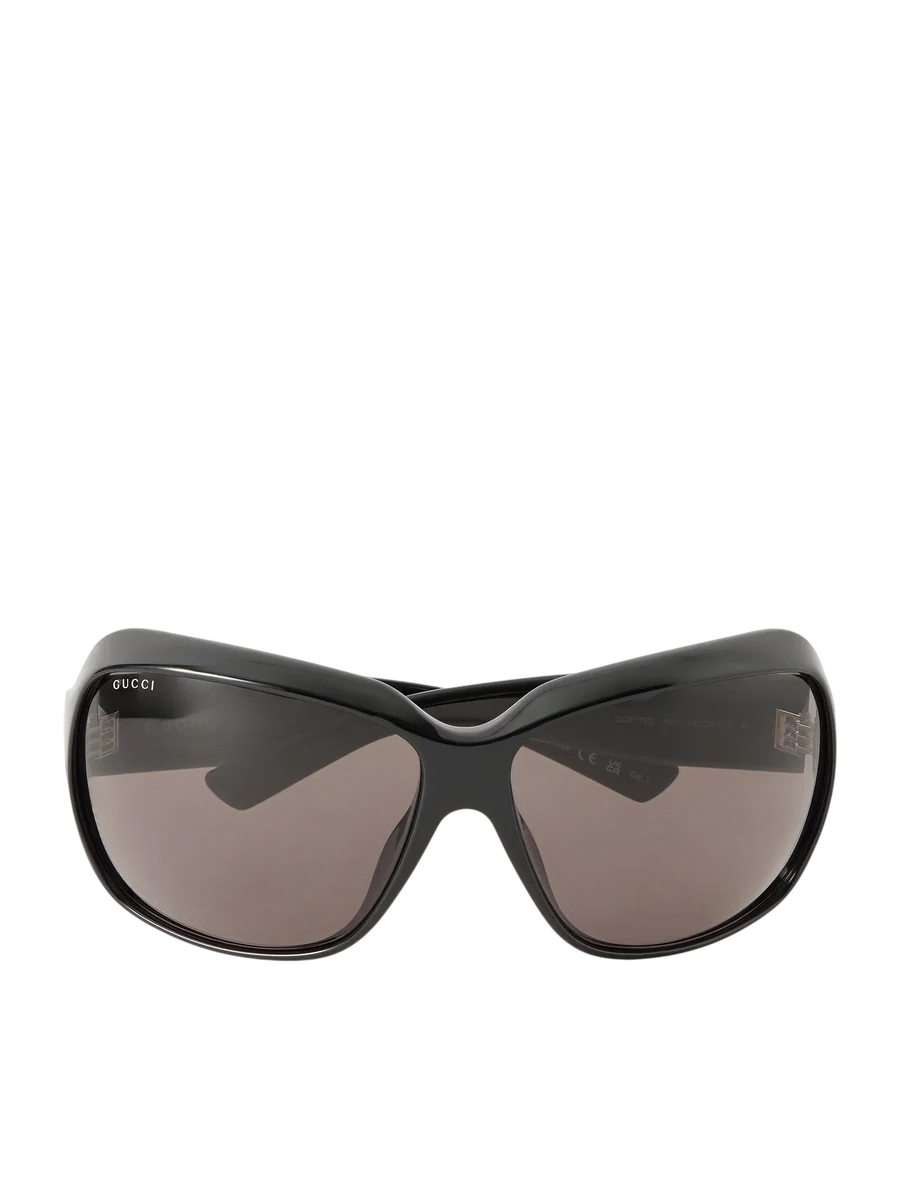 Oval Cat-Eye Acetate Sunglasses