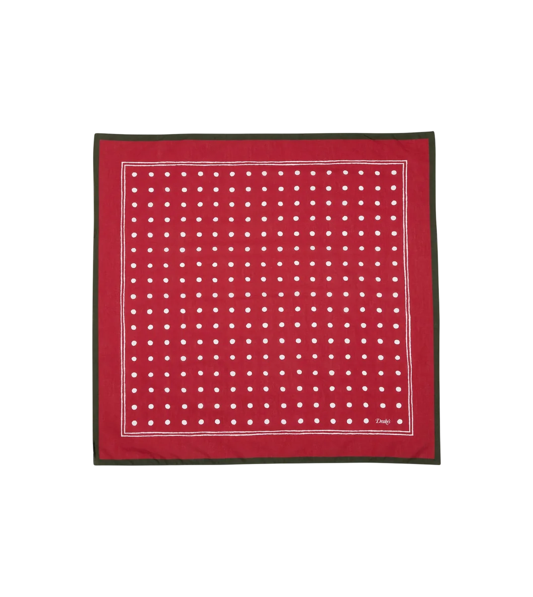 Red Polka Dot Print Bandana