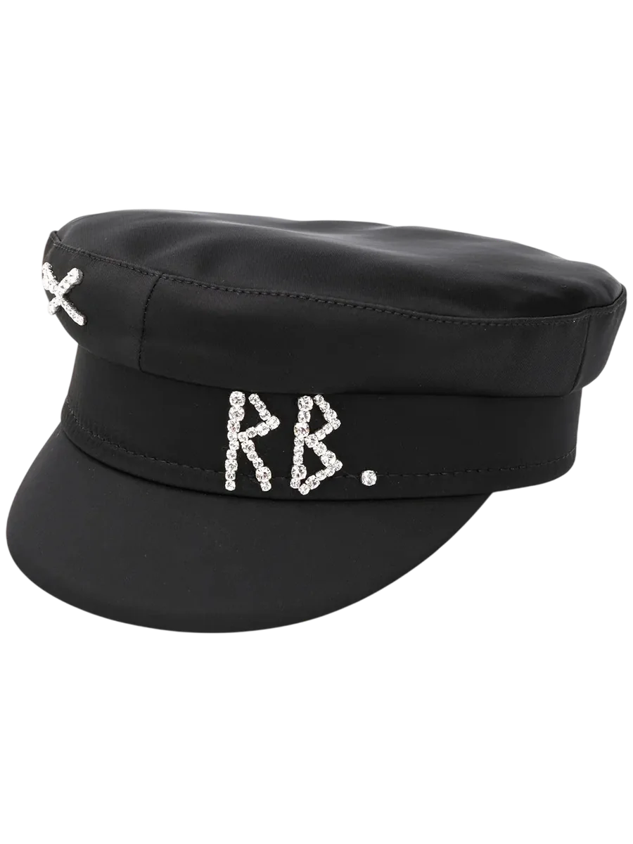Rhinestone Logo Breton Hat