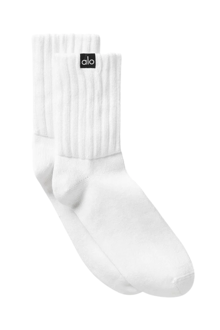 Unisex Half-Crew Scrunch Sock