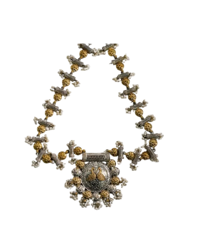 Gelina Goddess Two-Tone Necklace