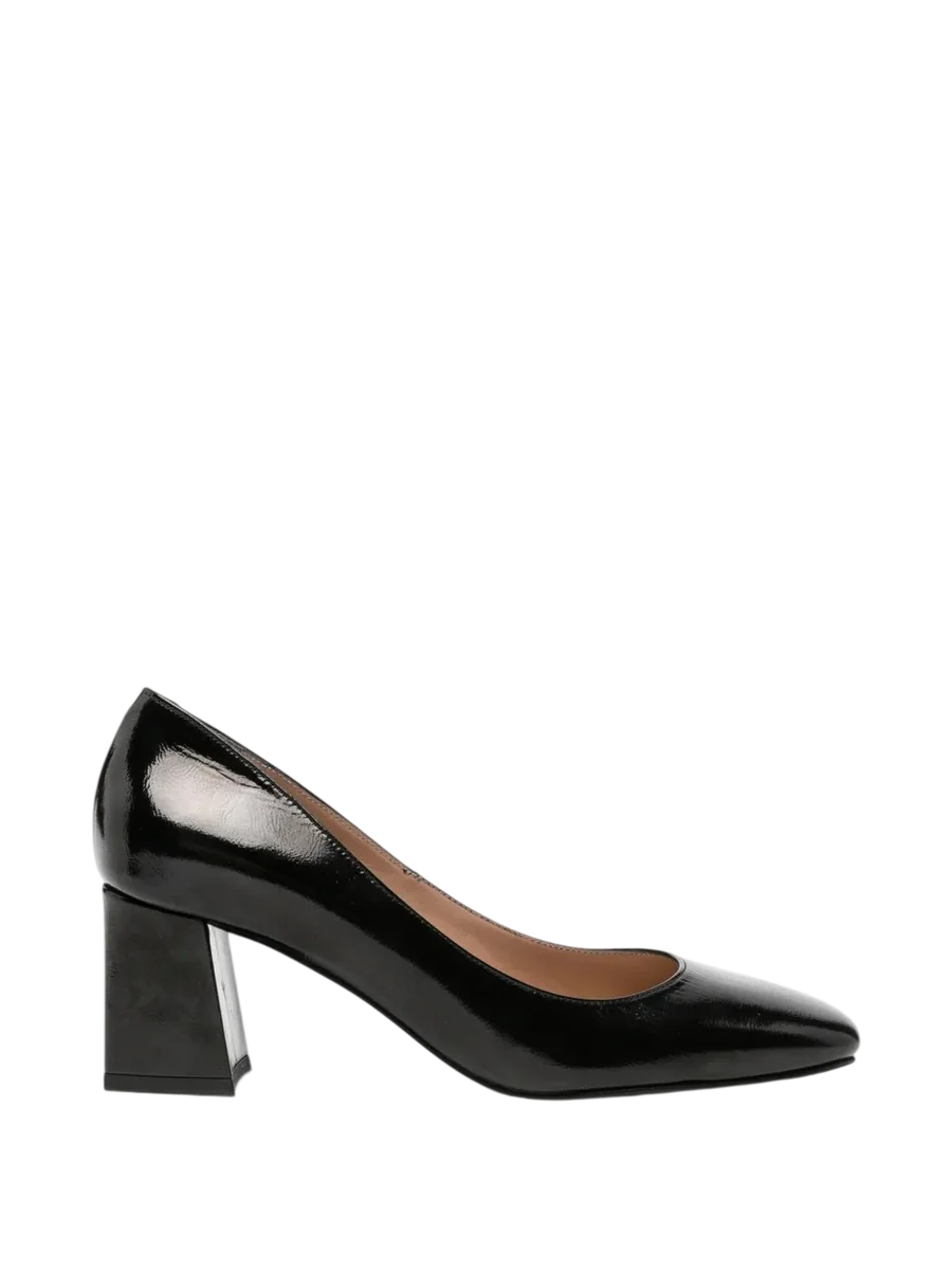Patent-Finish Square-Toe Pumps