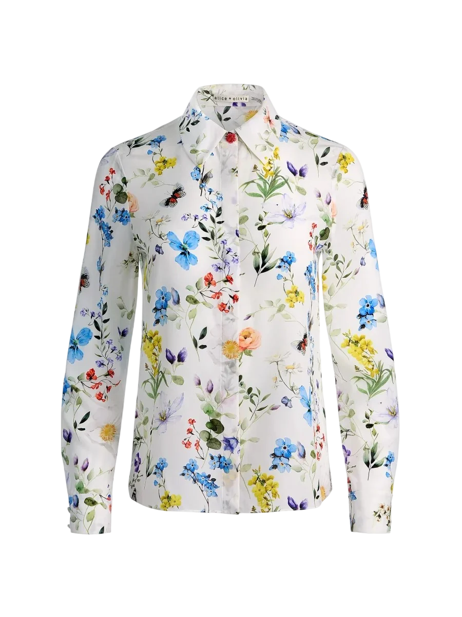 Alice and Olivia Alice and Oliva Willa Silk Shirt