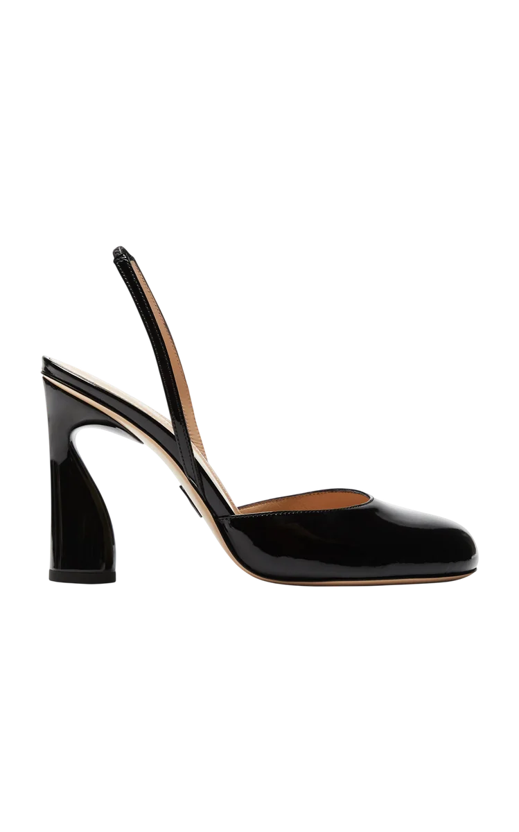 Disk Leather Pumps