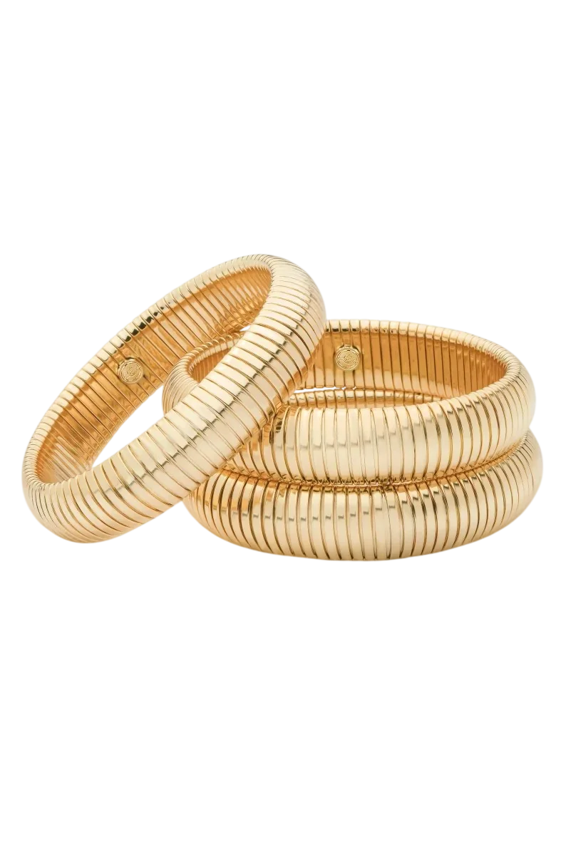 Flex Snake Chain Stretch Bracelet Set