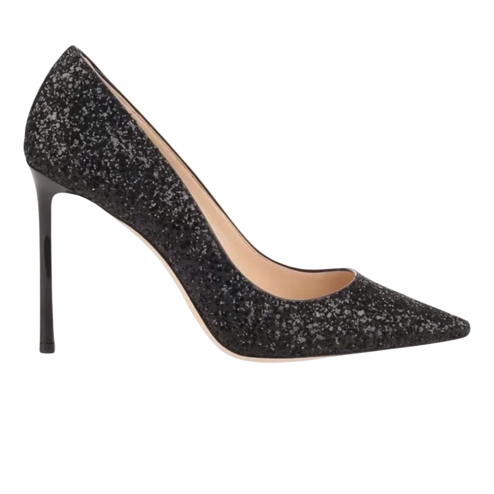 Jimmy Choo Romy Glitter Heels