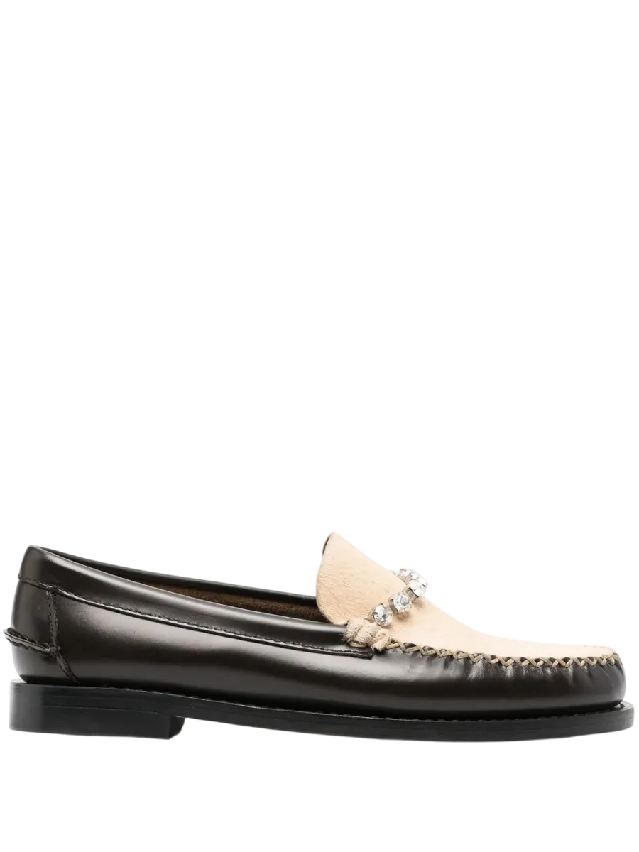 Forte Forte X Sebago Crystal-Embellished Loafers