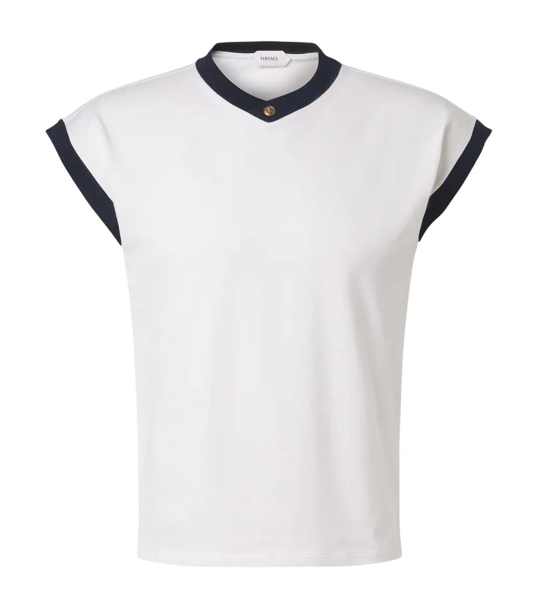Medusa Cotton-Blend Jersey T-Shirt