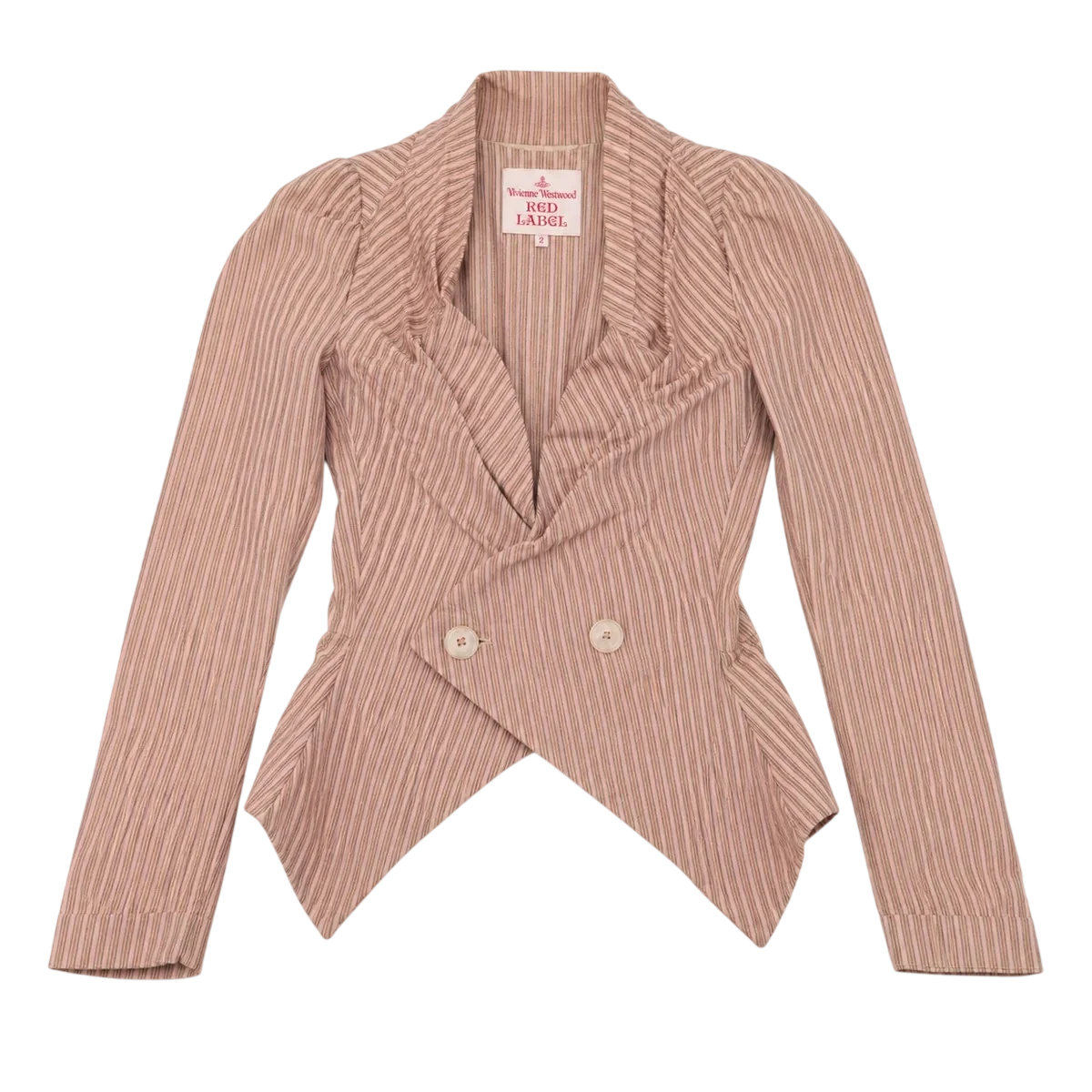 Vintage 90s Striped Origami Blazer