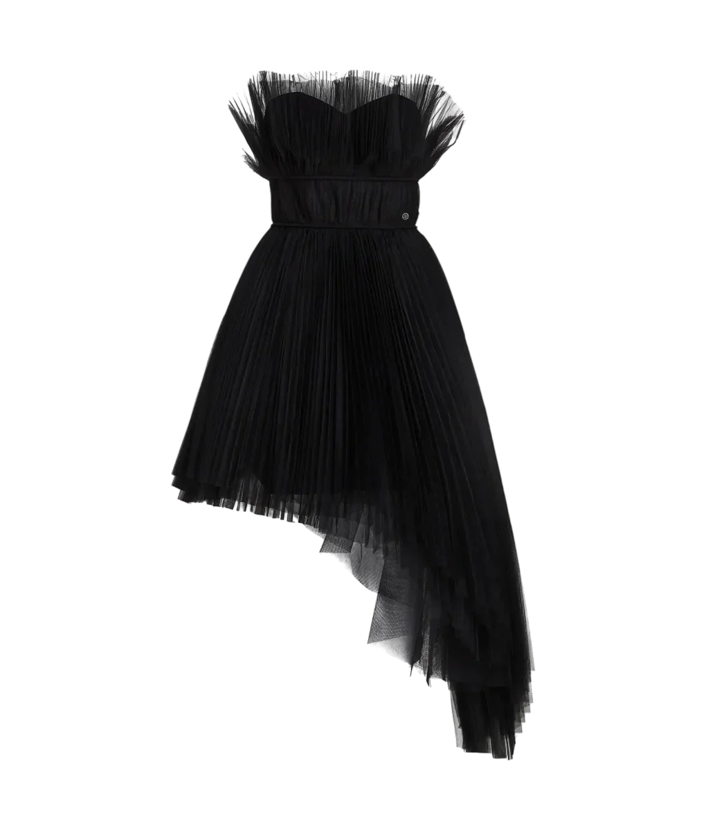 Asymmetric Tulle Dress