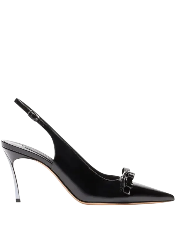 95mm Blade Heel Pumps In Black