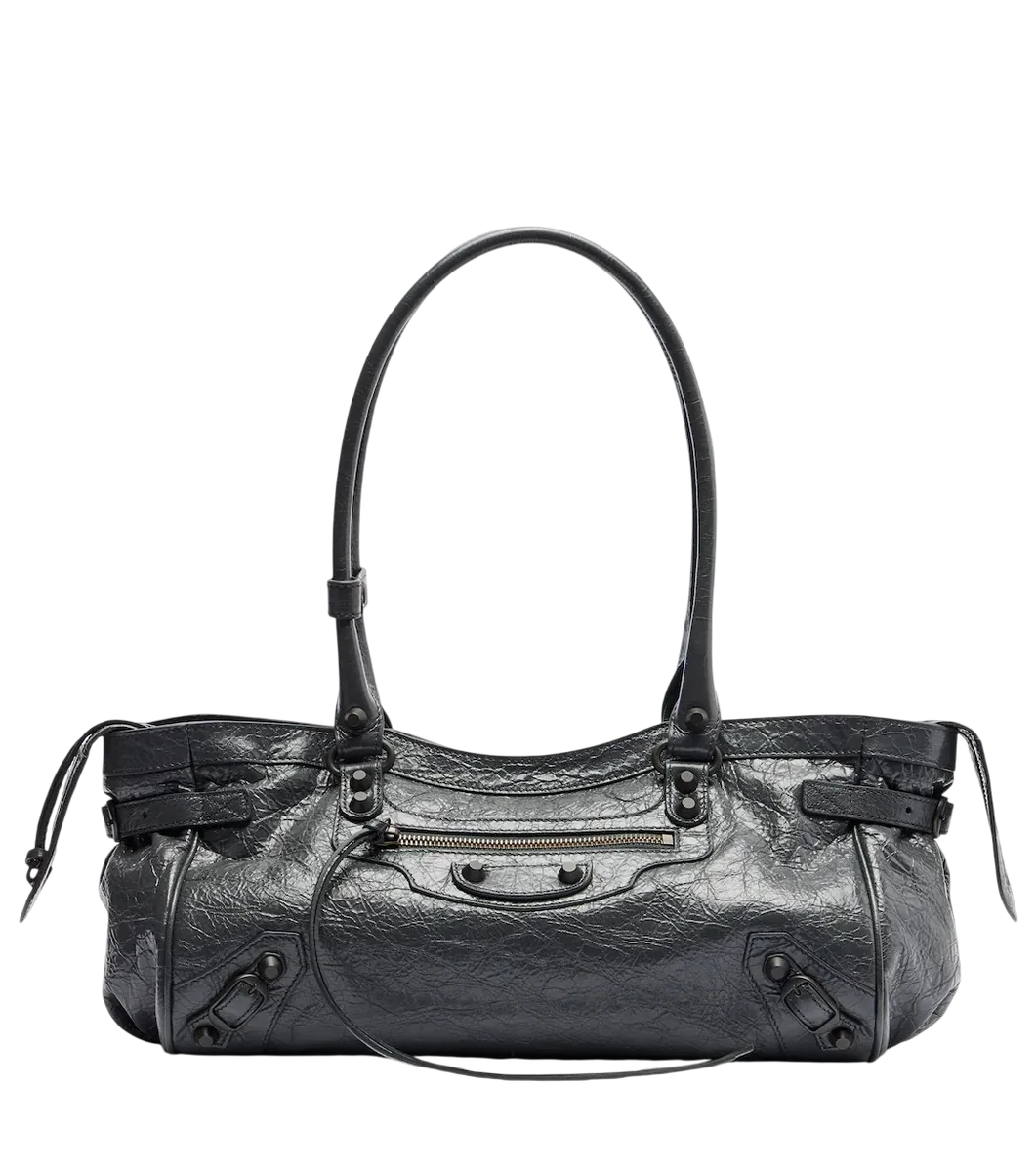 Le City East-West Leather Shoulder Bag