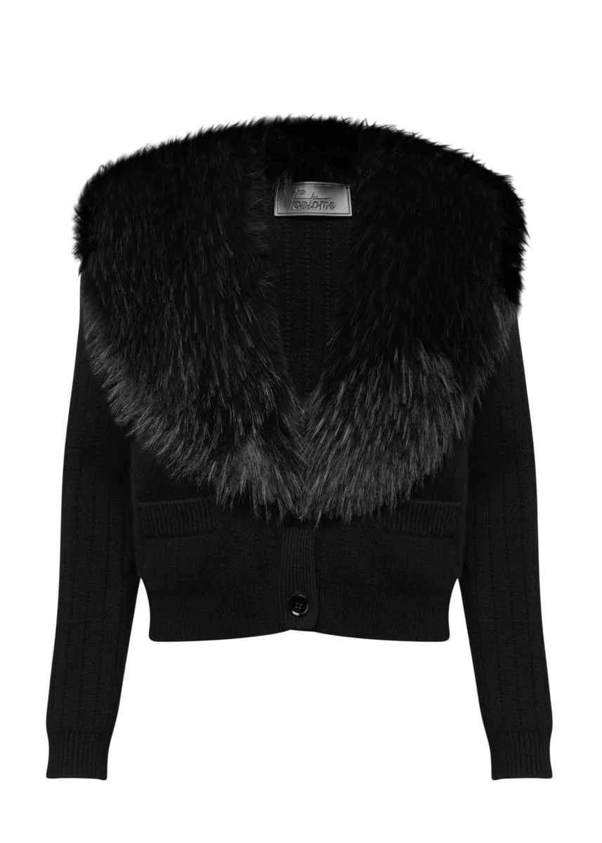 Cardigan French Kiss in Black
