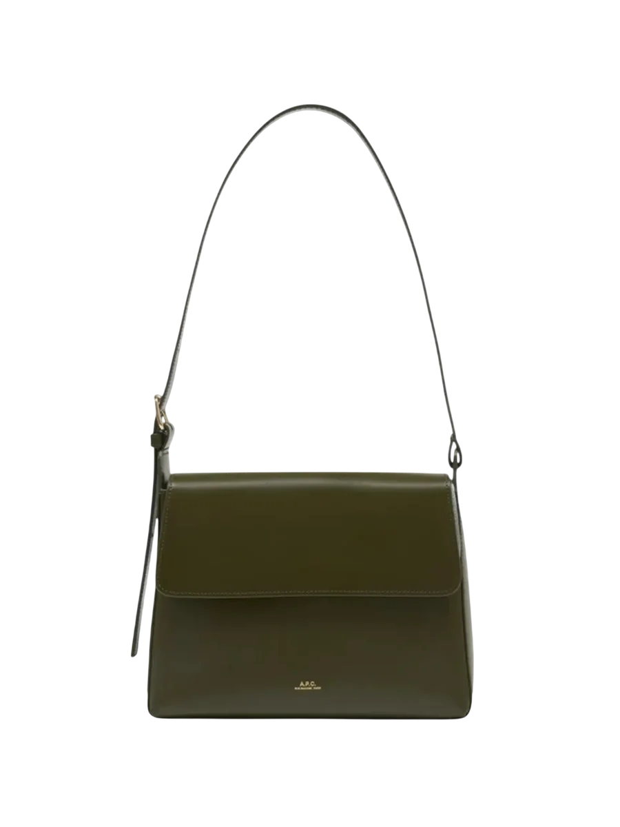 Virginie Flap Leather Shoulder Bag