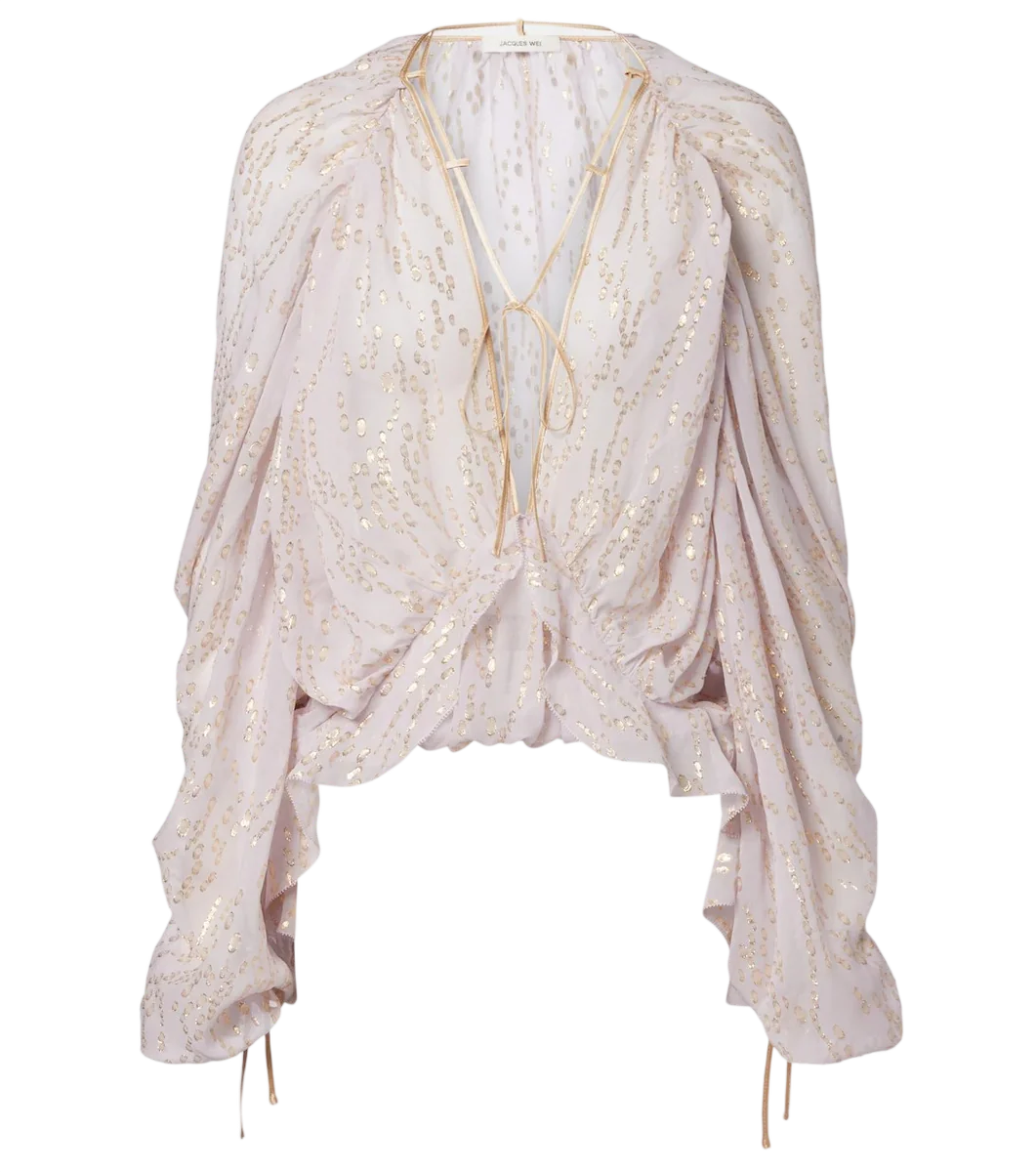 Ruffled Silk-Blend Shirt