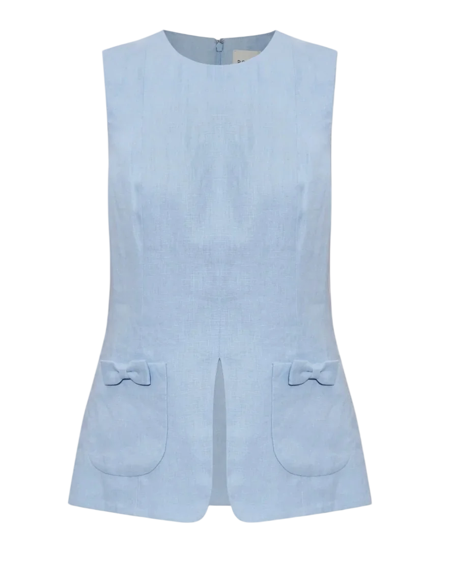 Harper Vest in Blue
