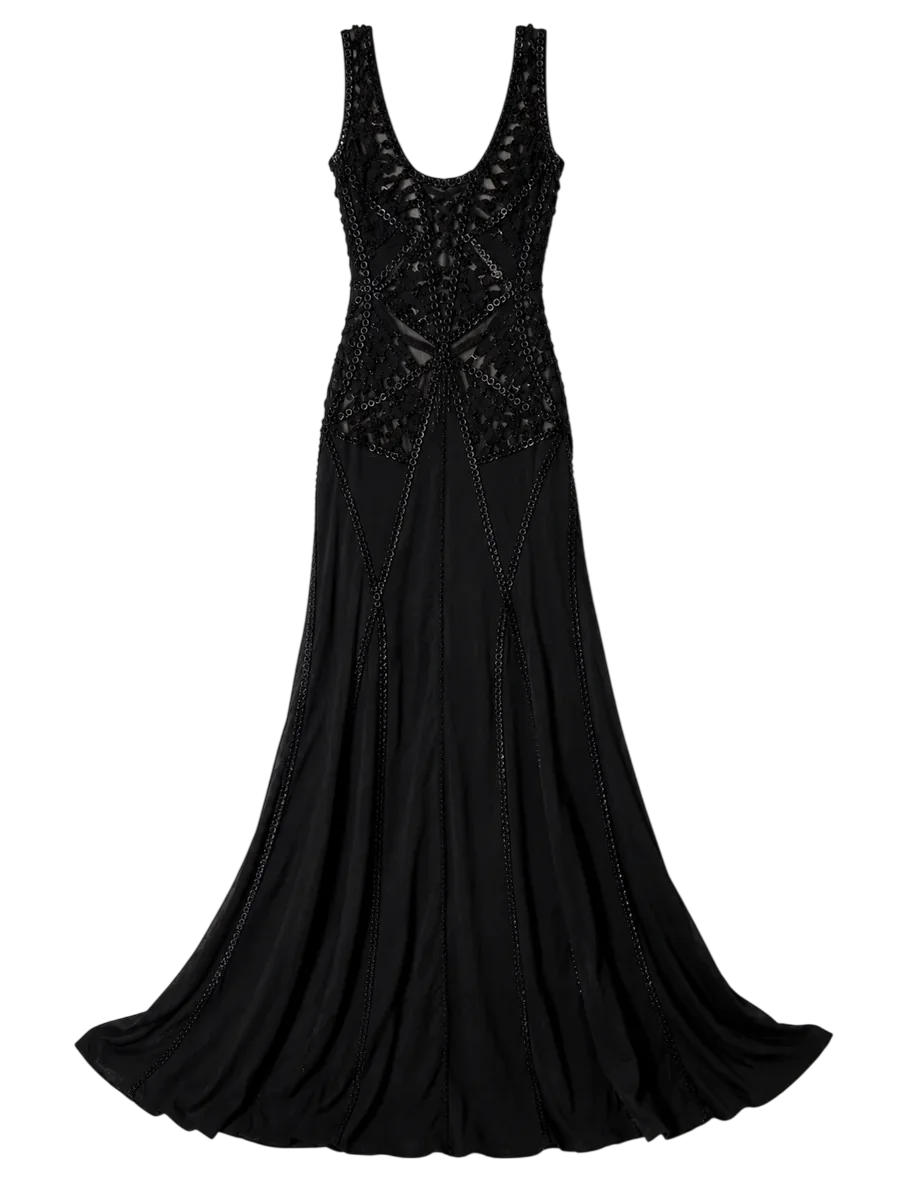 Herve Leger Long Formal Evening Dress Gown