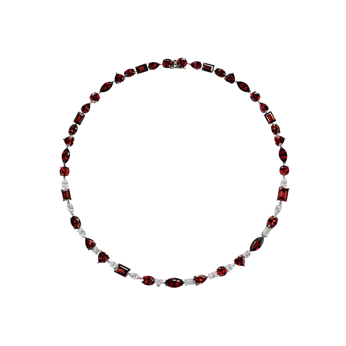 The Terre Rouge Multi-Shape East-West Necklace