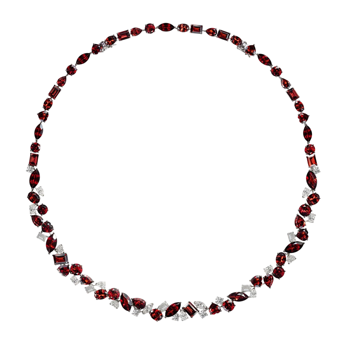 The Terre Rouge Multi-Shape Cluster Necklace