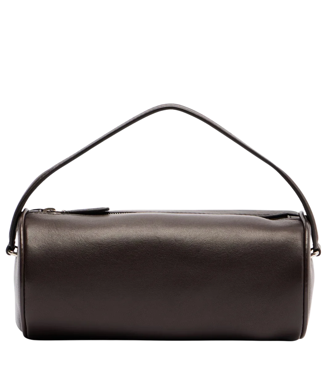 Round '90s Leather Tote Bag