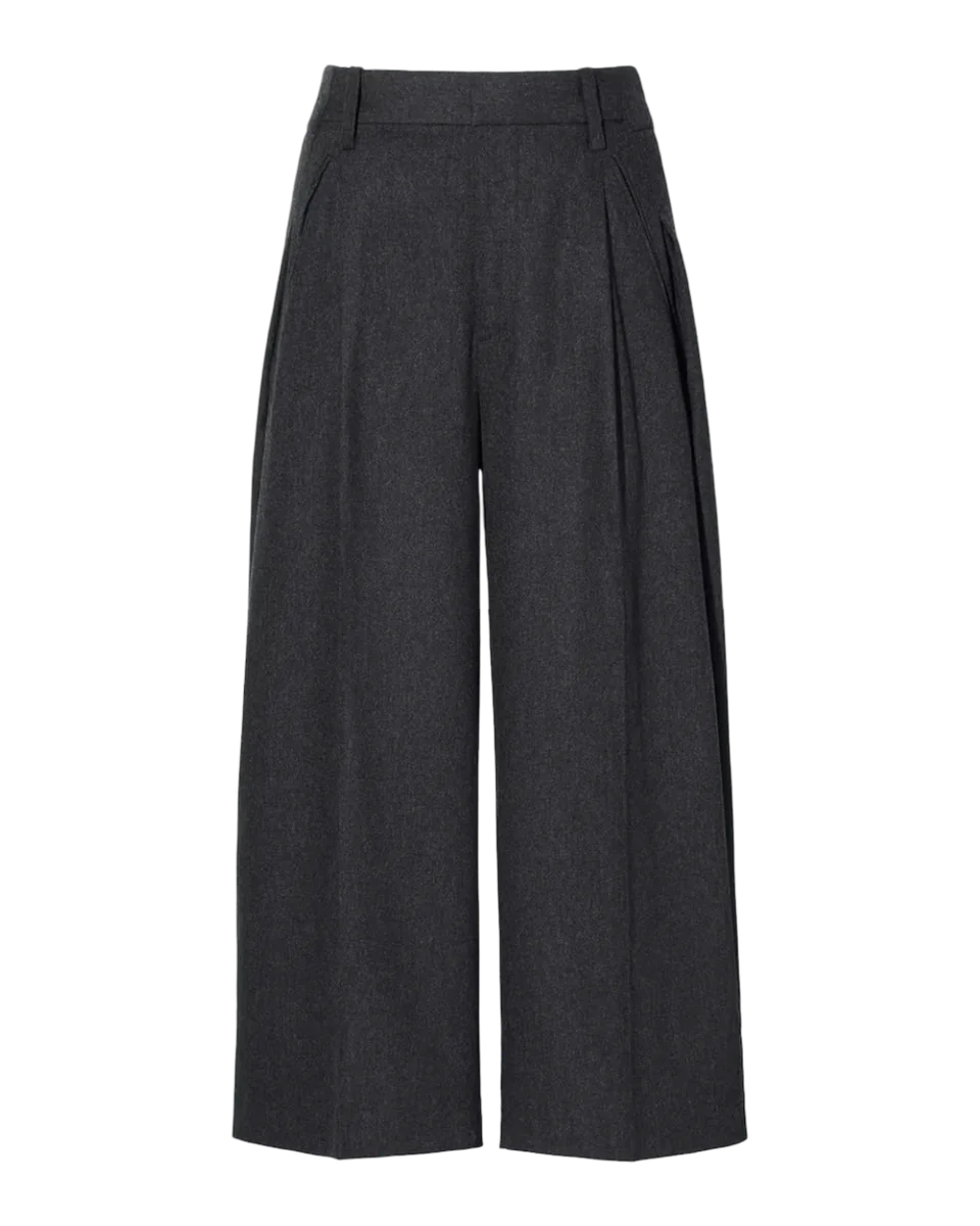 +J Wool-Blend Gaucho Pants
