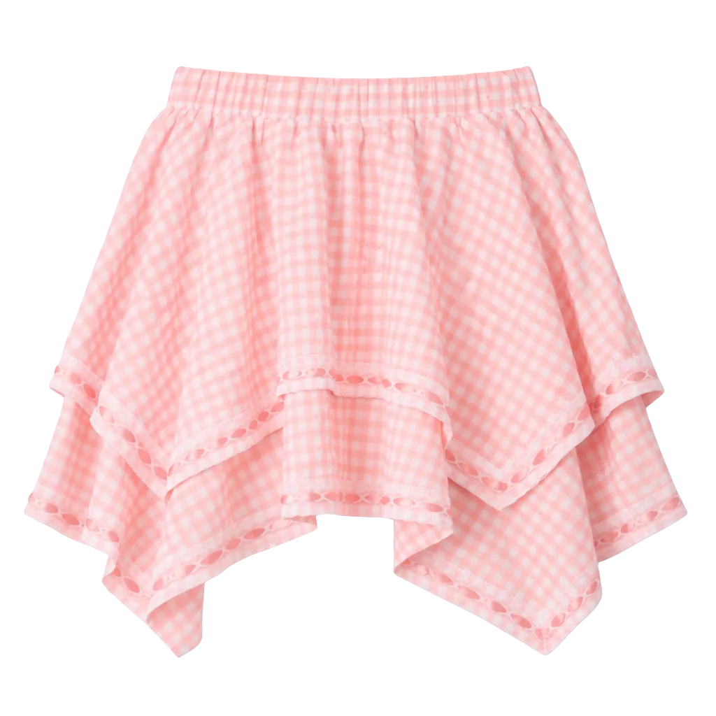 Handkerchief Hem Mini Skirt