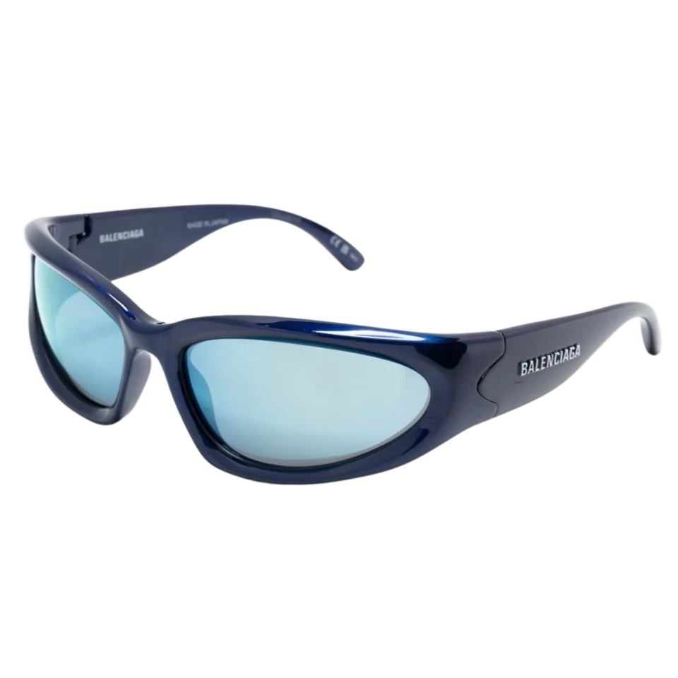BB0157S 009 Blue Swift Oval Sunglasses