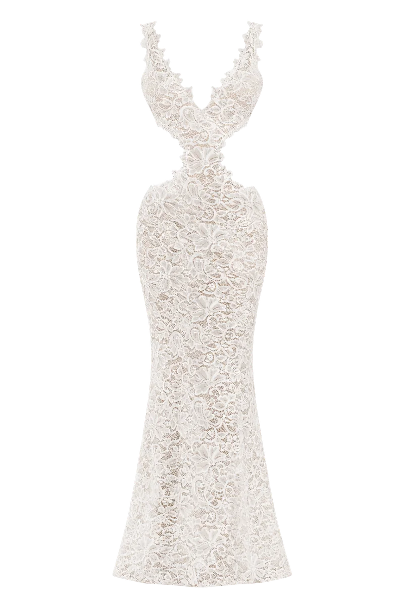 Duchess Ivory Lace Gown