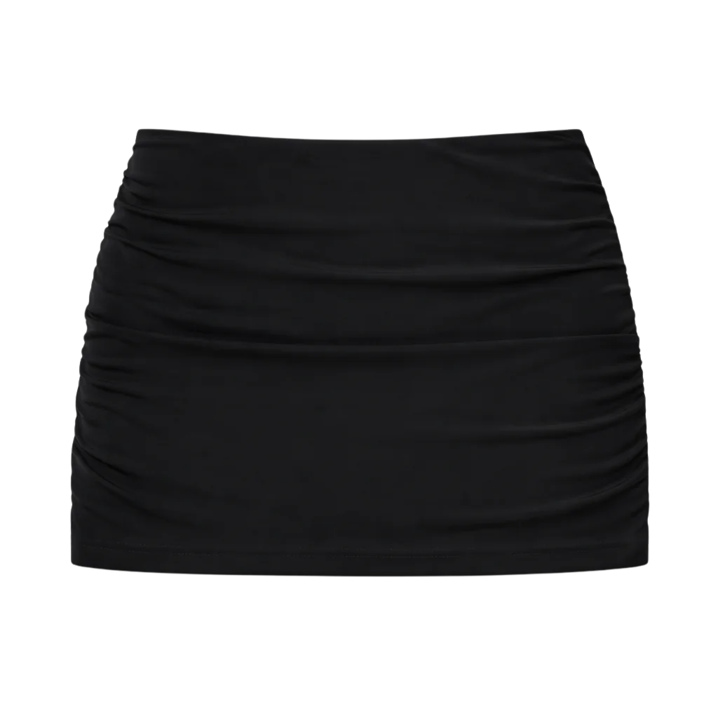 Coco Ruched Mini Skirt Swim Cover-Up
