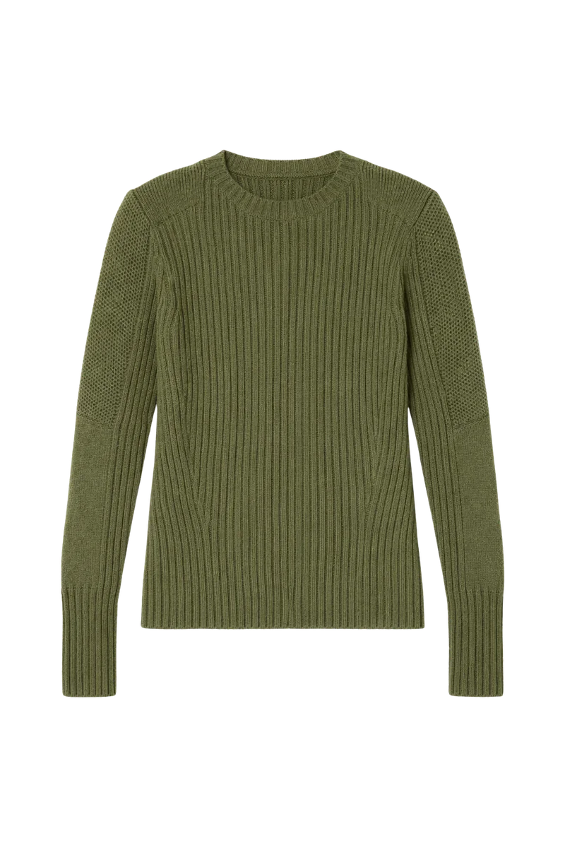 Mixed Stitch Wool Sweater