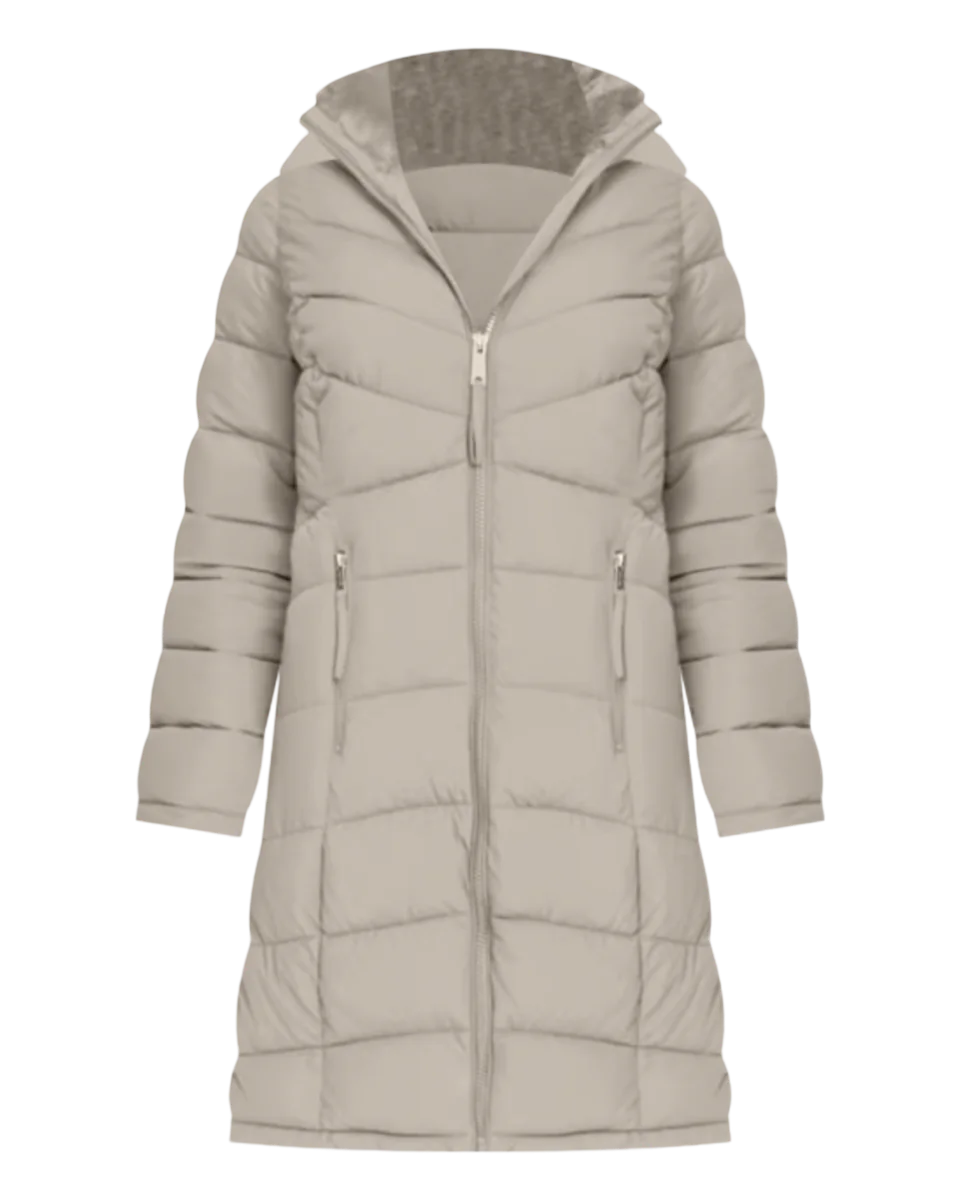 Collar Hooded Puffer Coat