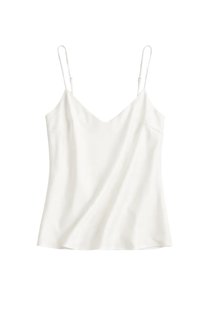 Washable Stretch Silk V-Neck Cami