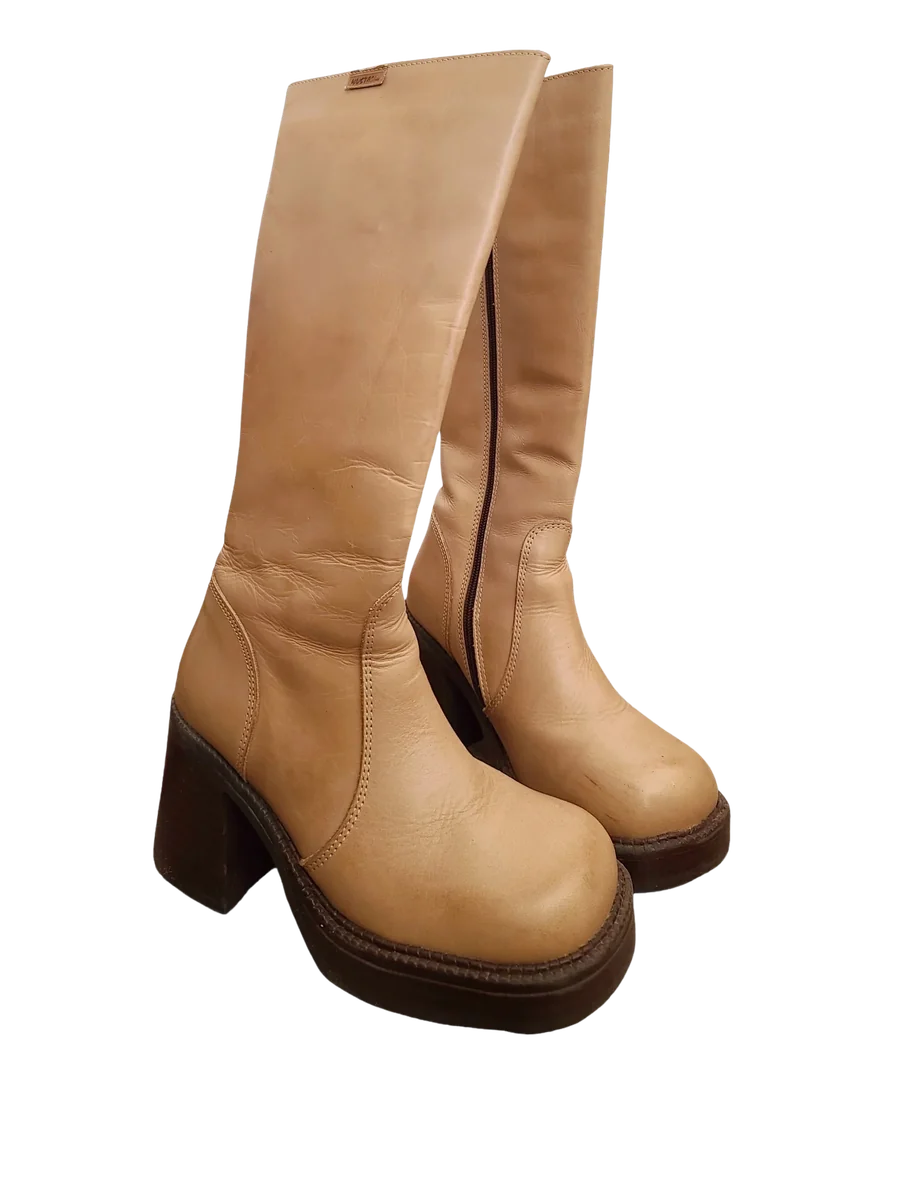 Platform Boots Vintage 90s Grunge