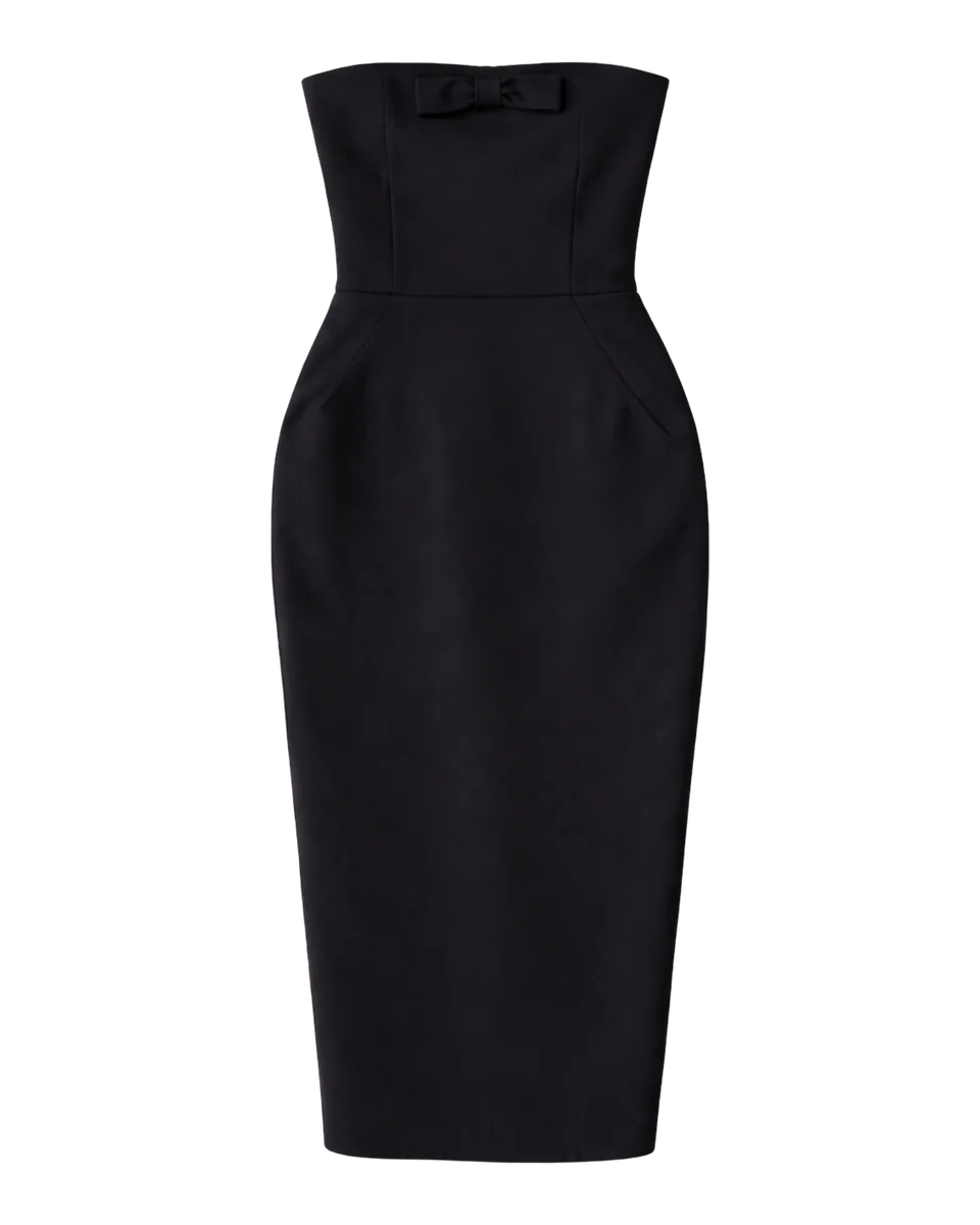 Strapless Midi Length Dress