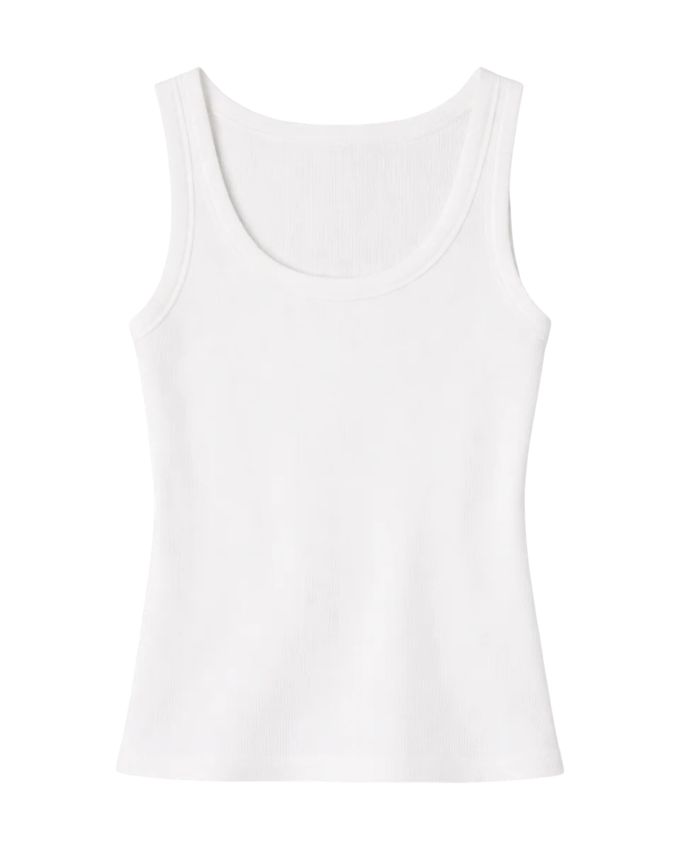 Perfect Ribbed Scoop Neck Tank Top
