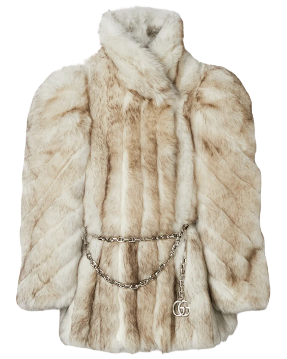 Smooth Long Shearling Coat