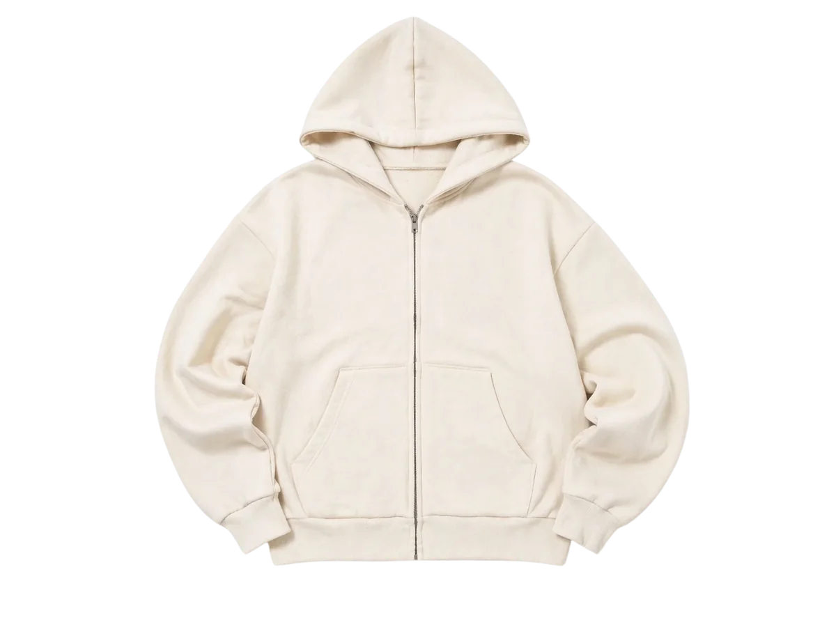 Mwf10 - 10 Oz. Mid-Weight Poly Cotton Fleece Waist Length Zip-Up Hoodie