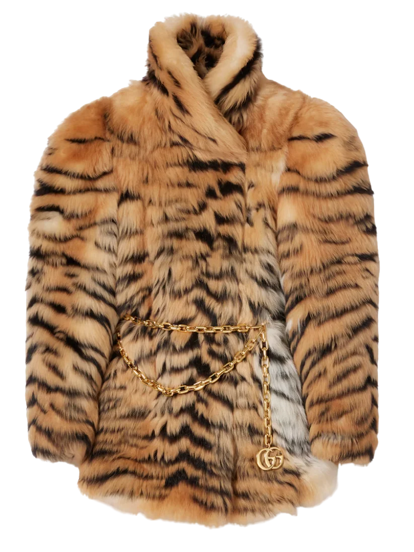 Smooth Long Shearling Coat