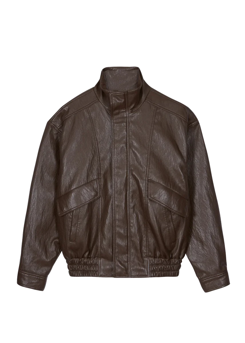 Burland Faux Leather Jacket