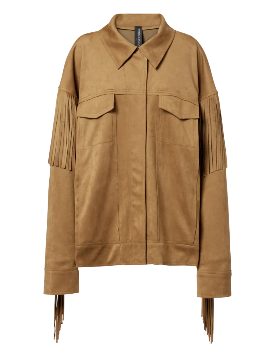 Fringe Oversized Jean Jacket