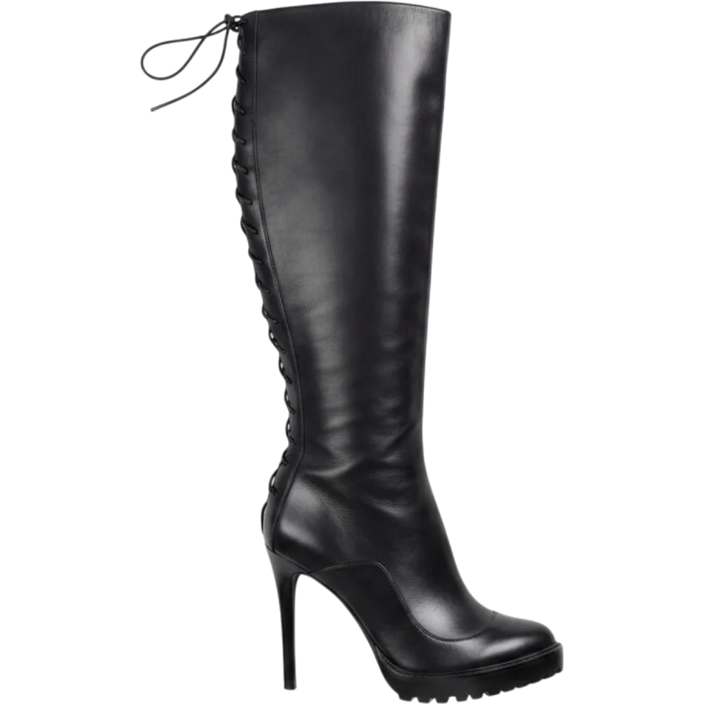 Rare Alexander Mcqueen Rikk Heel Boots