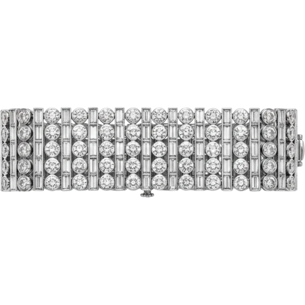 Sophia D, 40.24 Carat Diamond Bracelet Set In Platinum