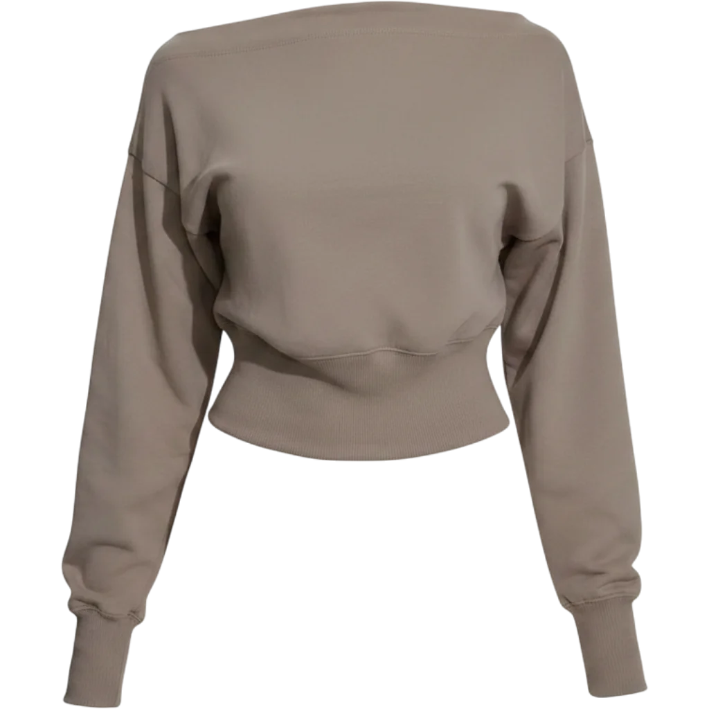SoftTerry™ Rib Off Shoulder Sweater