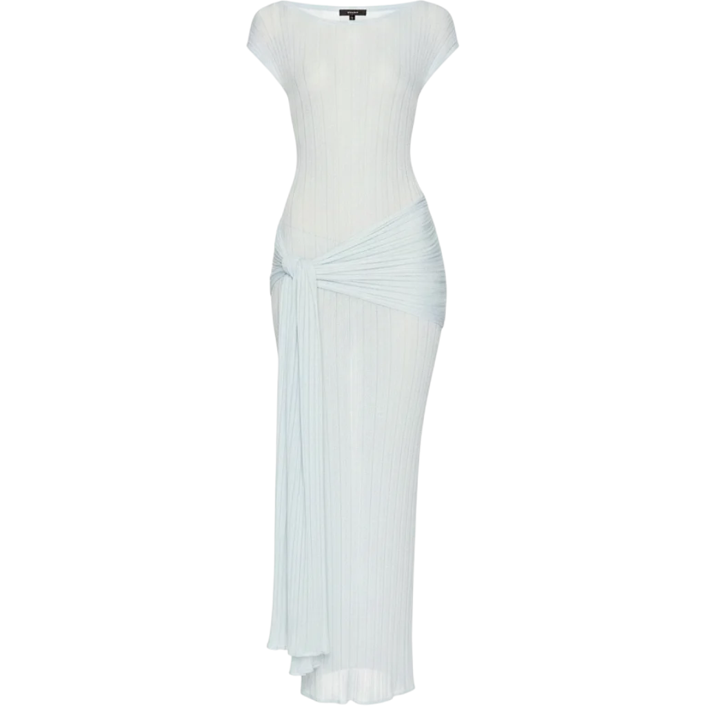 Callie Sheer Midi Knit Dress