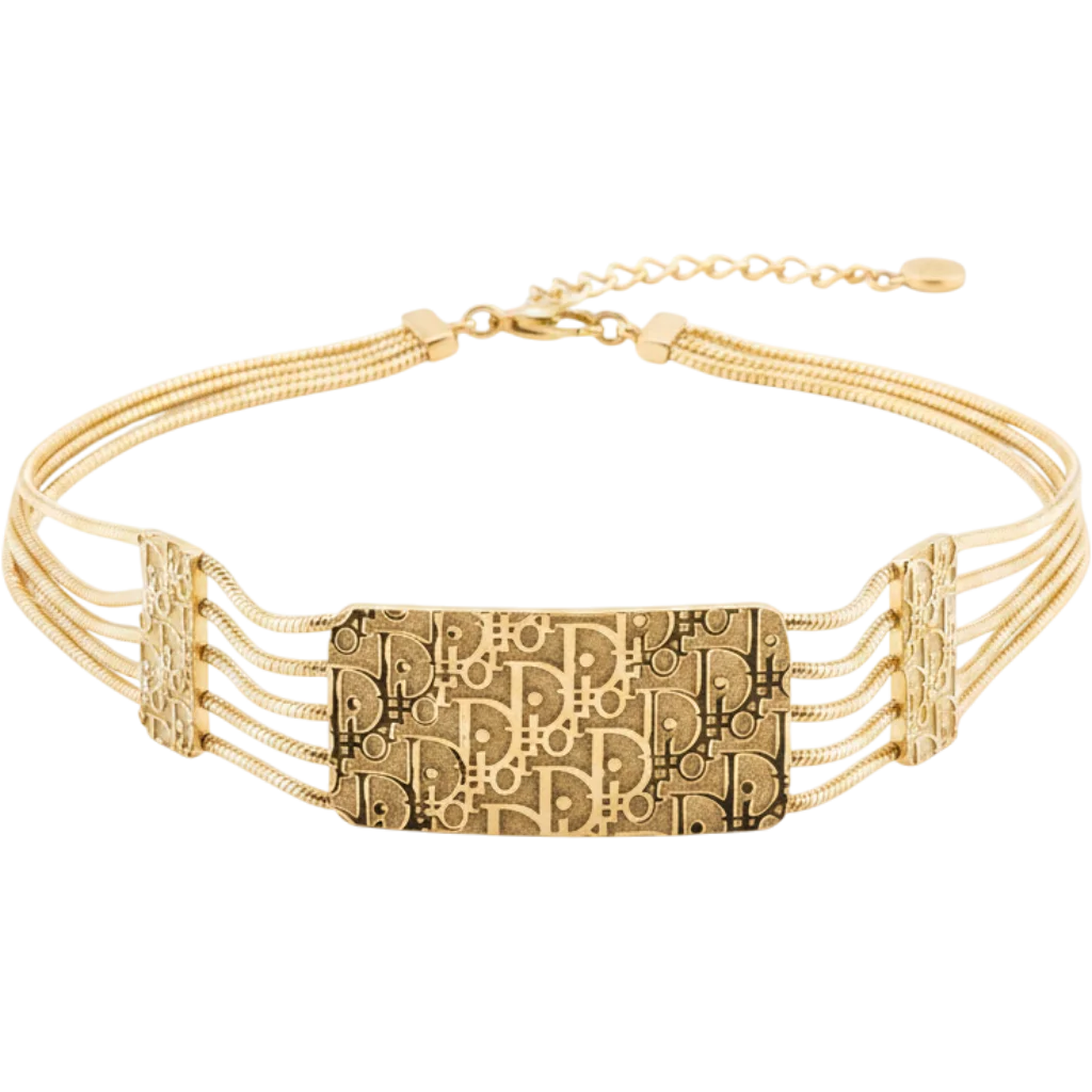 Dior Cd Logo Choker Necklace