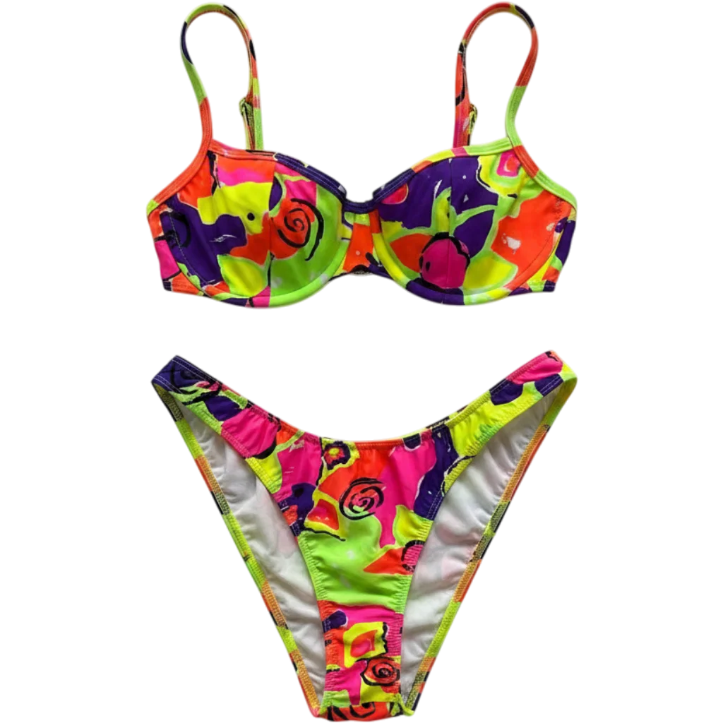 Mirror Palais Neon Floral Bikini